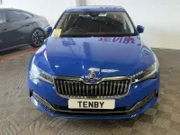 Used Skoda Superb SE L 190 HP (139 kW) 2019 Blue Hatchback