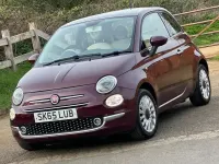 Used Fiat 500 Lounge 69 HP (50 kW) 2015 Red Hatchback