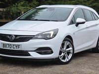 Used Vauxhall Astra SRi 145 HP (106 kW) 2021 White Estate