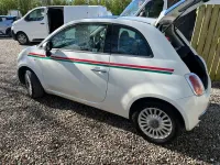 Second-hand Fiat 500 Lounge 69 CP (50 kW) 2009 Alb Cabrio