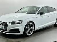 Used Audi A5 Sportback Black Edition 150 HP (110 kW) 2020 White Hatchback
