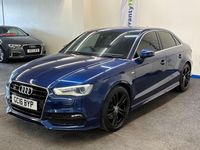 Begagnad Audi A3 S-Line 184 HK (135 kW) 2016 Blå Sedan