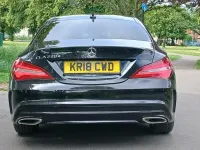 Used Mercedes CLA220 AMG line 177 HP (130 kW) 2018 Black Coupe