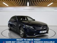 Used Mercedes C350 AMG line 293 HP (215 kW) 2017 Blue Estate