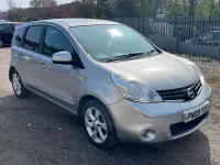 Begagnad Nissan Note Tekna 110 HK (80 kW) 2009 Silver Halvkombi