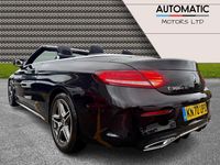 Used Mercedes C300 AMG line 245 HP (180 kW) 2020 Black Cabriolet