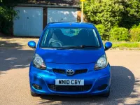 Used Toyota Aygo 67 HP (49 kW) 2010 Blue Hatchback