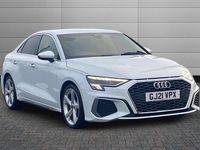 Used Audi A3 S-Line 150 HP (110 kW) 2021 White Sedan