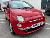 Used Fiat 500 Lounge 69 HP (50 kW) 2013 Red Cabriolet