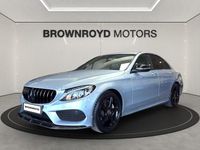 Used Mercedes C220 AMG line 170 HP (125 kW) 2018 Silver Sedan