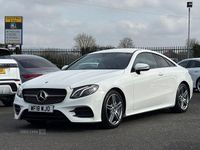 Used Mercedes E220 AMG line 2018 White Coupe