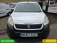 used Peugeot Partner 1.6 BLUE HDI PROFESSIONAL L1 100 BHP IN WHITE WITH 89,604 MILES AND A FULL