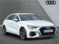 Used Audi A3 S-Line 147 HP (108 kW) 2023 White Sedan