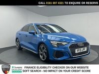 Used Audi A3 S-Line 150 HP (110 kW) 2021 Blue Sedan