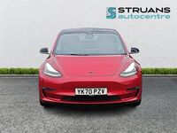 Used Tesla Model 3 Long Range AWD 366 kW (498 HP) 2020 Red Sedan