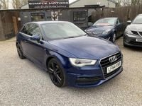 Used Audi A3 S-Line 110 HP (80 kW) 2014 Blue Hatchback
