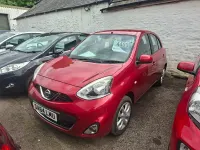 Used Nissan Micra Acenta 80 HP (58 kW) 2014 Red Hatchback