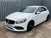 Used Mercedes A180 AMG line 122 HP (89 kW) 2017 White Hatchback