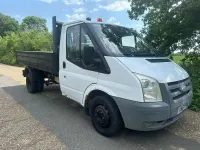 Used Ford Transit 100 HP (73 kW) 2008 White Cabriolet