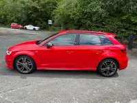 Used Audi A3 S-Line 2013 Red Hatchback
