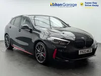Begagnad BMW 128 Luxury Line 2023 Svart Halvkombi