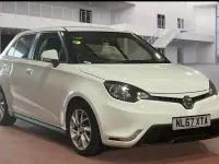 Used MG MG3 106 HP (77 kW) 2017 White Hatchback