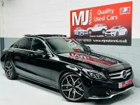 Used Mercedes C250 AMG line 2017 Black Sedan