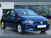 Used VW Polo SE 95 HP (69 kW) 2018 Blue Hatchback
