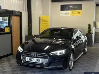 Used Audi A5 S-Line 190 HP (139 kW) 2017 Blue Coupe