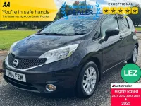 Used Nissan Note Acenta Premium 90 HP (66 kW) 2014 Black Hatchback