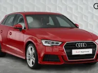 Used Audi A3 S-Line 150 HP (110 kW) 2020 Red Sedan