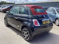 Used Fiat 500 Pop 69 HP (50 kW) 2014 Black Cabriolet