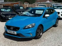 Used Volvo V40 R-Design 115 HP (84 kW) 2015 Blue Hatchback