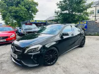Used Mercedes A200 AMG Line Premium 136 HP (100 kW) 2016 Black Hatchback