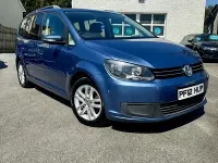 Used VW Touran SE 105 HP (77 kW) 2012 Blue MPV