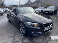 Used BMW 218 Sport Line 2016 Black Cabriolet