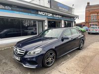 Used Mercedes E220 AMG line 2014 Blue Sedan