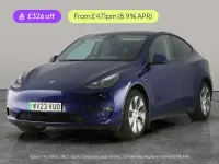 Used Tesla Model Y Long Range AWD 378 kW (514 HP) 2023 Blue SUV