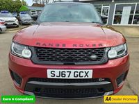 used Land Rover Range Rover Sport 5.0 V8 SVR 5d 543 BHP IN SVO PREMIUM PALETTE RED WITH 22,500 MILES AND A FULL RANGE ROVER