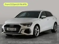 Used Audi A3 S-Line 150 HP (110 kW) 2023 White Sedan
