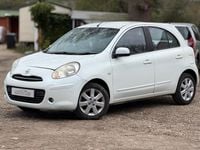Begagnad Nissan Micra Acenta 2011 Vit Halvkombi
