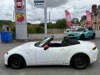 Used Mazda MX5 129 HP (94 kW) 2016 White Cabriolet