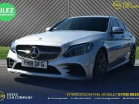 Used Mercedes C220 AMG Line Premium 194 HP (142 kW) 2019 Silver Sedan