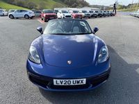 Used Porsche Boxster 300 HP (220 kW) 2020 Blue Cabriolet