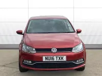 Used VW Polo Match 90 HP (66 kW) 2016 Red Hatchback