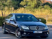 Used Mercedes C200 2008 Black Sedan