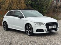 Used Audi A3 Sportback Black Edition 2020 White Hatchback