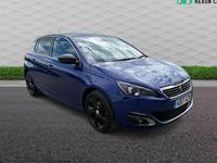 Used Peugeot 308 GT-line 120 HP (88 kW) 2017 Blue Hatchback