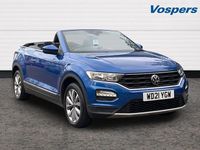 Used VW T-Roc Cabriolet Design 110 HP (80 kW) 2021 Blue Cabriolet