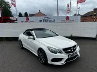 Used Mercedes E220 AMG line 174 HP (127 kW) 2016 White Cabriolet